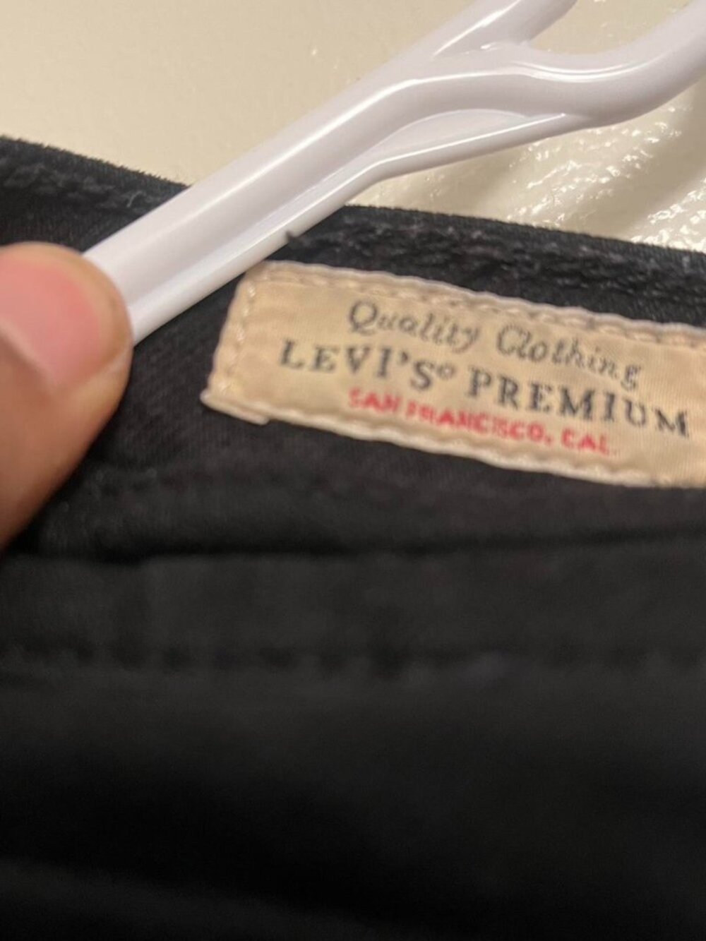 Levi's Premium Wedge Straight Black Jeans Size 30